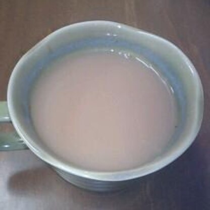 濃い目の紅茶で美味しく頂きました。練乳の甘さもいいですね！ご馳走様でした☆